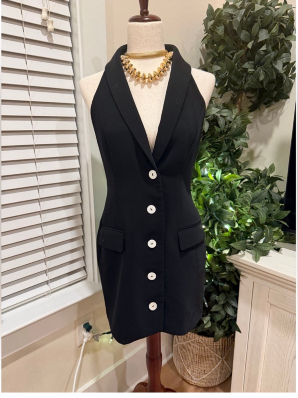 L'academie Gulian Vest Dress Sz M